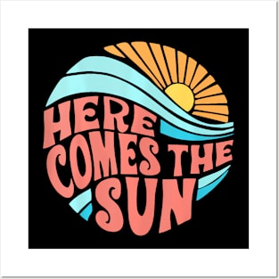 Here Comes The Sun Men Women Toddler Kids  Summer Beach Posters and Art